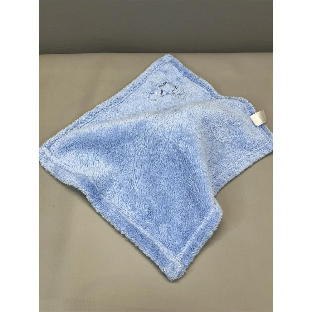 Baby Gear Blue Tan Stars Puppy Dog Security Blanket Lovey